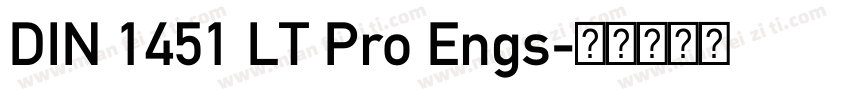 DIN 1451 LT Pro Engs字体转换